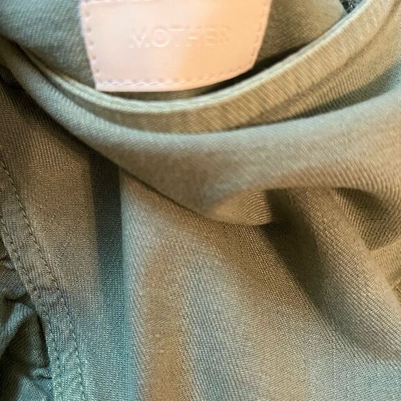 MOTHER Ruffled Mini Skirt in Loden Frost - Picture 6 of 9